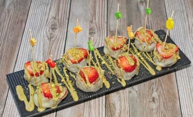 Pistachio Sushi Rolls